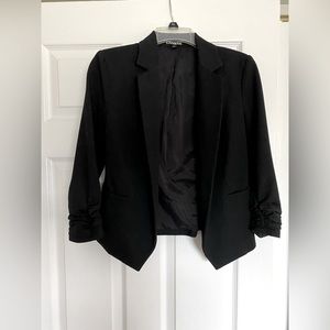 Express black women’s dress blazer, work office size small three quarter sleeves
